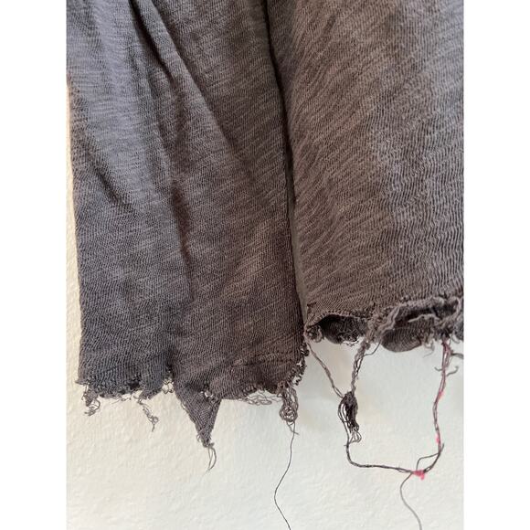 ATM Anthony Thomas Melillo Slub Jersey Long Sleeve Destroyed Tee Brown Small - Picture 11 of 14